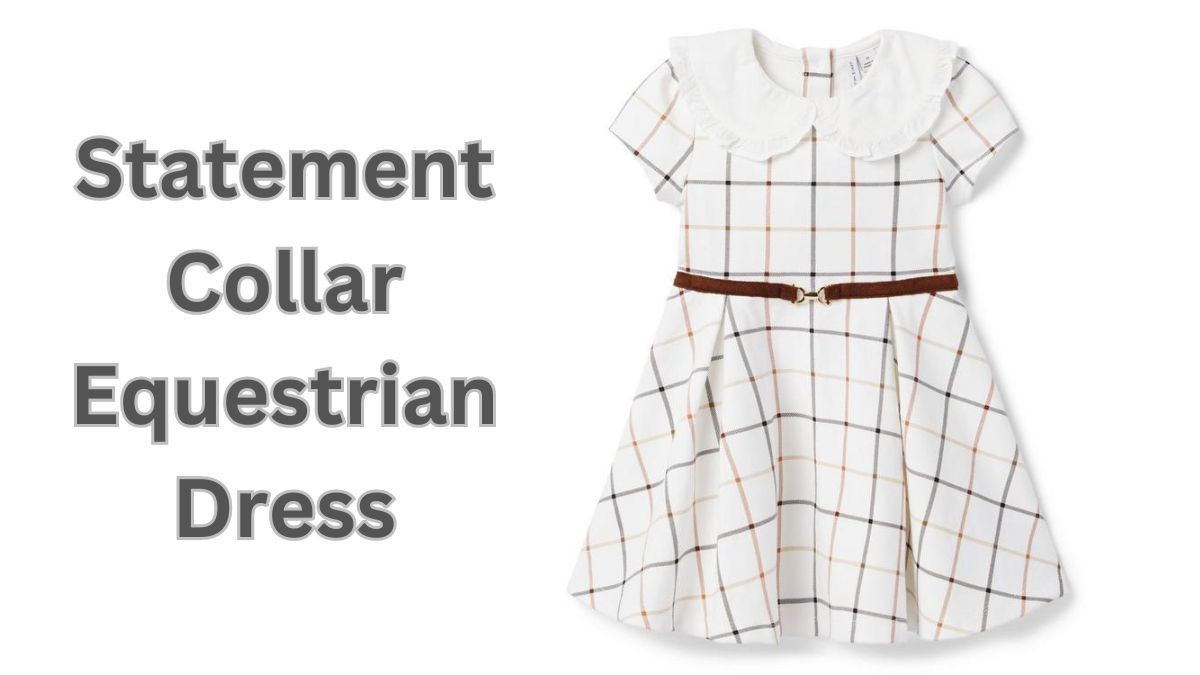 The Statement Collar Equestrian Dress